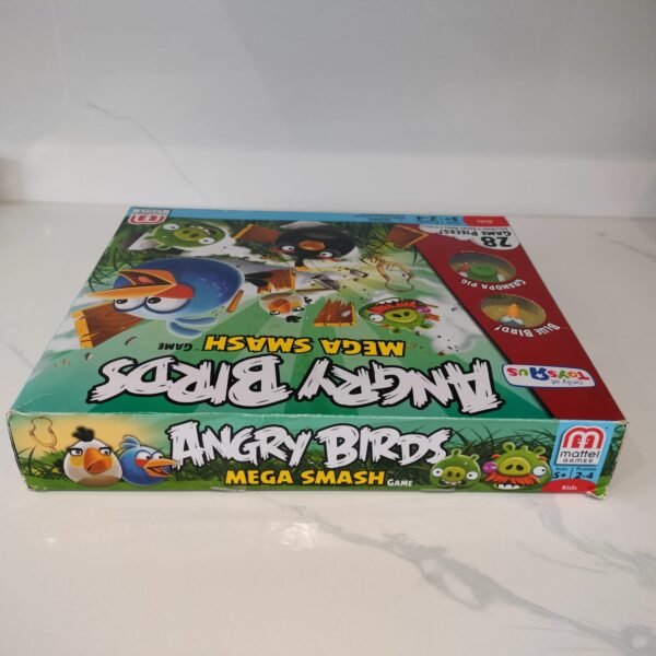 Mattel Angry Birds Mega Smash Board Game box - Top Side